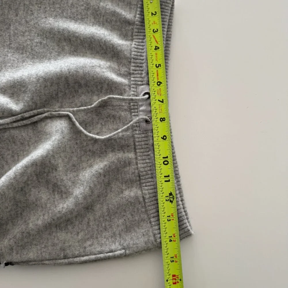 Qi Cashmere Women's Pants-Joggers Sequim sides in Gray, Size S - Picture 9 of 16